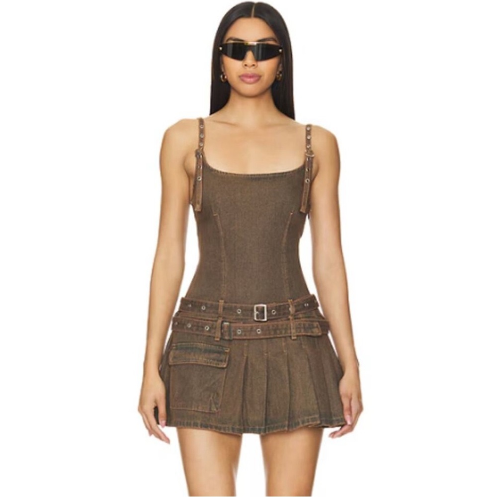 Zara Brown Mini Dress